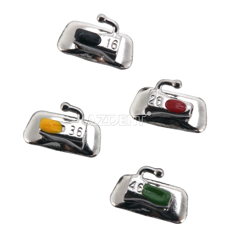 AZDENT Dental Orthodontic Buccal Tube 1st 2nd Molar Bondable Roth MBT 022 018 gallery