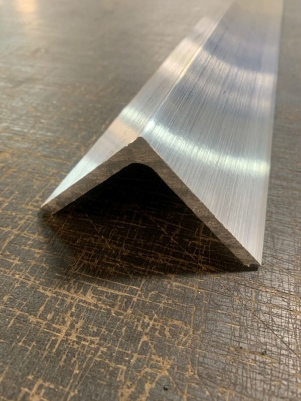 1/4″ Thick x 3″ x 3″ Aluminum Angle x 12″ Long, 6061 Aluminum