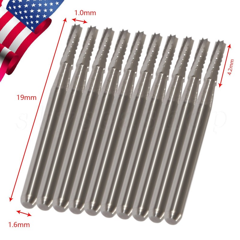 Dental Midwest FG #557 Clinic Length Cross Cut Carbide Burs 100pk gallery