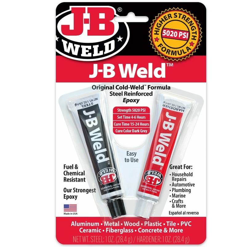 ​J-B Weld 8276 KwikWeld Quick Setting Epoxy Steel Reinforced Dark Grey 2 oz NEW