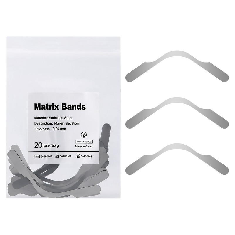 50 packs Dental Universal Matrix Bands Deep Margin Elevation Matrix 20pc/pack