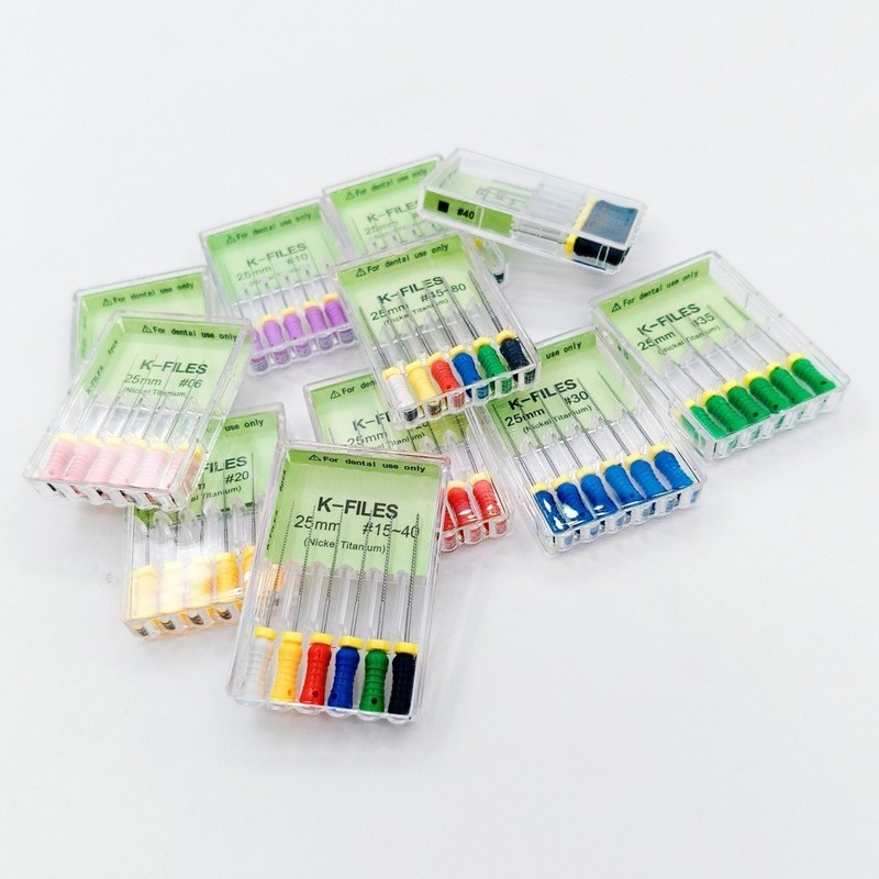 6 Pcs/Box Dental NITI Endodontics K/H-Files 21/25/31mm Root Canal Hand Use File gallery