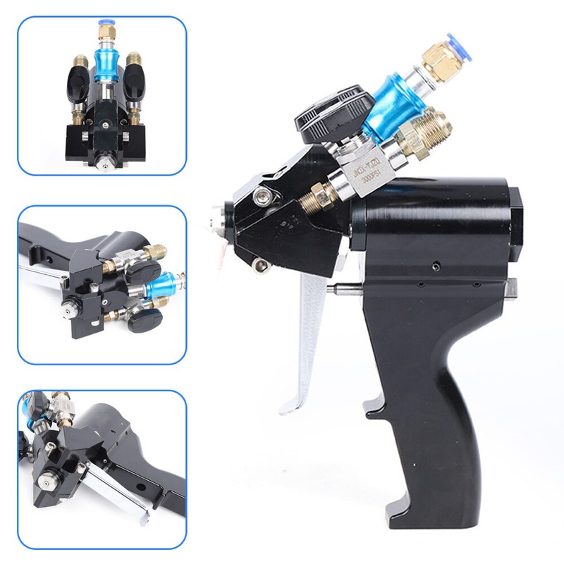 P2 PU Foam Spray Gun Polyurethane P2 Air Purge Spray Gun Self-cleaning Black