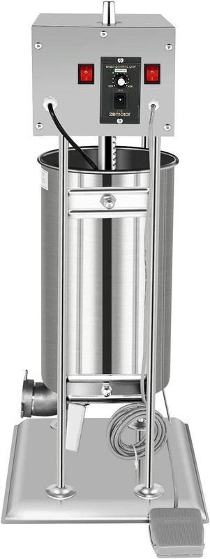 Vertical Electric Adjustable Speed Sausage Filler Stuffer, 15.4LBS/10L Capacity gallery