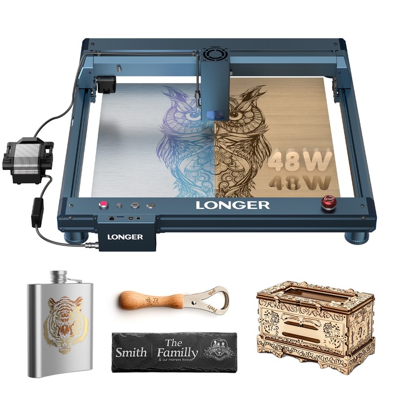 Longer B1 40W Laser Engraver CNC with Auto Air Assist DIY Wood Acrylic Engraver