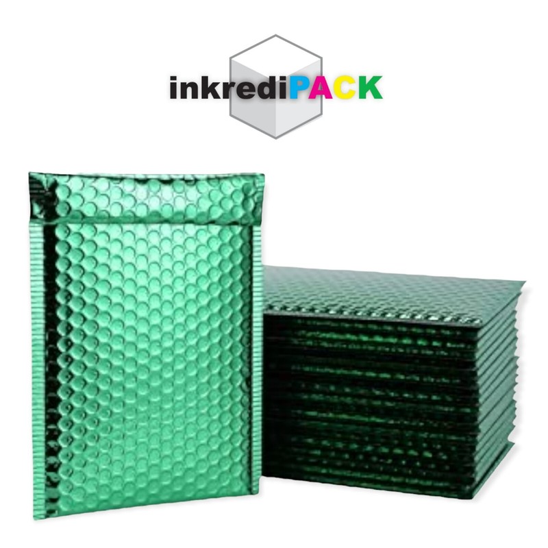 InkrediPack™ 4X8 #000 - 50 Pack - Metallic Bubble Mailers (Usable Size: 4X7) gallery