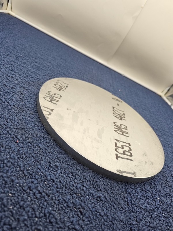 T651 AMS 4027 Heavy Duty Aluminum Plate, Circle/Round Cut 11-1/4" OD gallery