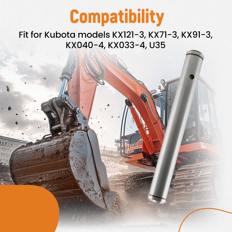 Greaseable Main Thumb Pin for KUBOTA KX121 KX91 KX71 KX033-4 KX040-4 U35 gallery