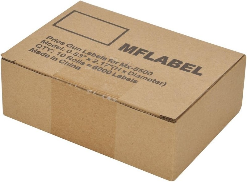 MFLABEL 10 Rolls 6000 White Price Gun Labels for Mx-5500 - 10 Rolls, gallery
