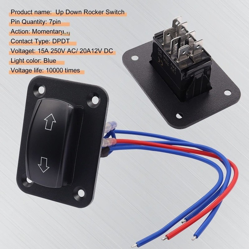 7pin Rocker Switch Panel for Marine Vehicles and For automotive Electrical Use gallery