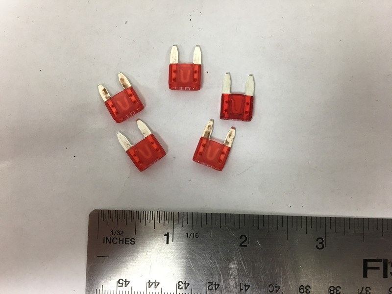 (Pack Of 5) MIN10 Fuse Cartridges