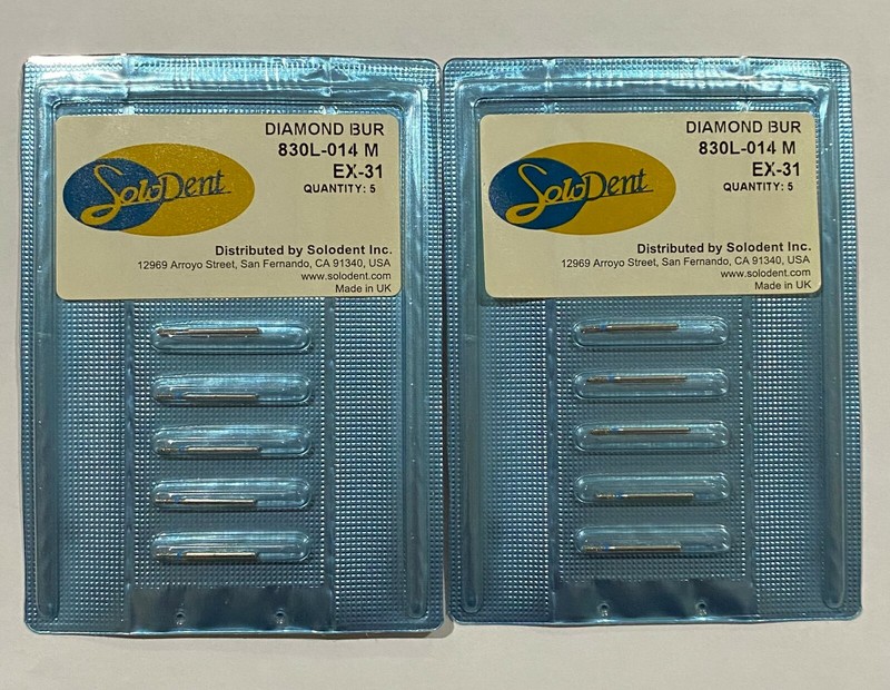 #830L-014M FG Med Pear Bur ISO EX-31 014 Diameter FG830L-014M 10X diamond burs gallery