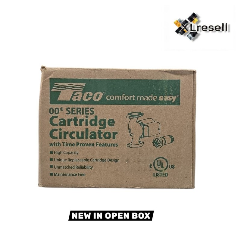 Taco 007-F5 Cast Iron Circulator, 1/25 HP Pump with Universal Pump