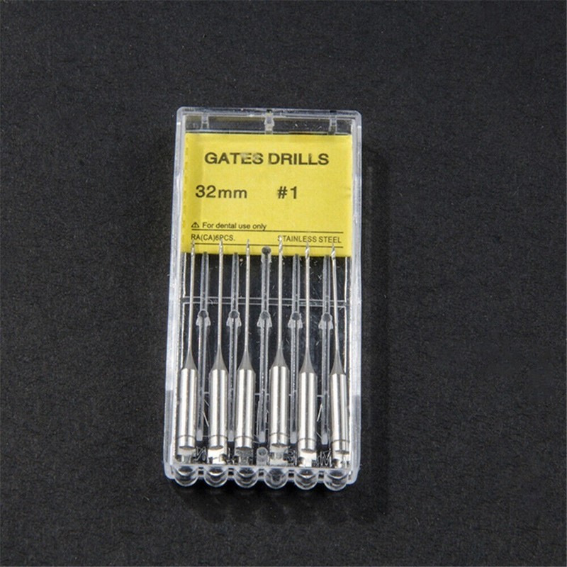 6 Pcs/Pack Dental Endo Root Canal Files Peeso Reamers/GATES DRILLS 28/32mm #1-#6