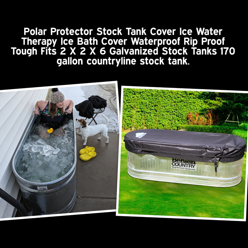 2X2X6 Galvanized Stock Tank Cover Ice Water Therapy Ice Bath Cover Waterproof gallery