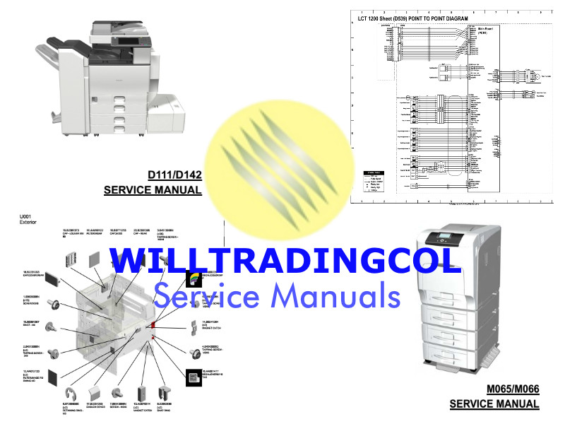Ricoh Aficio SP 3400SF, 3410,Service manuals parts, peripherals, diagrams. PDF