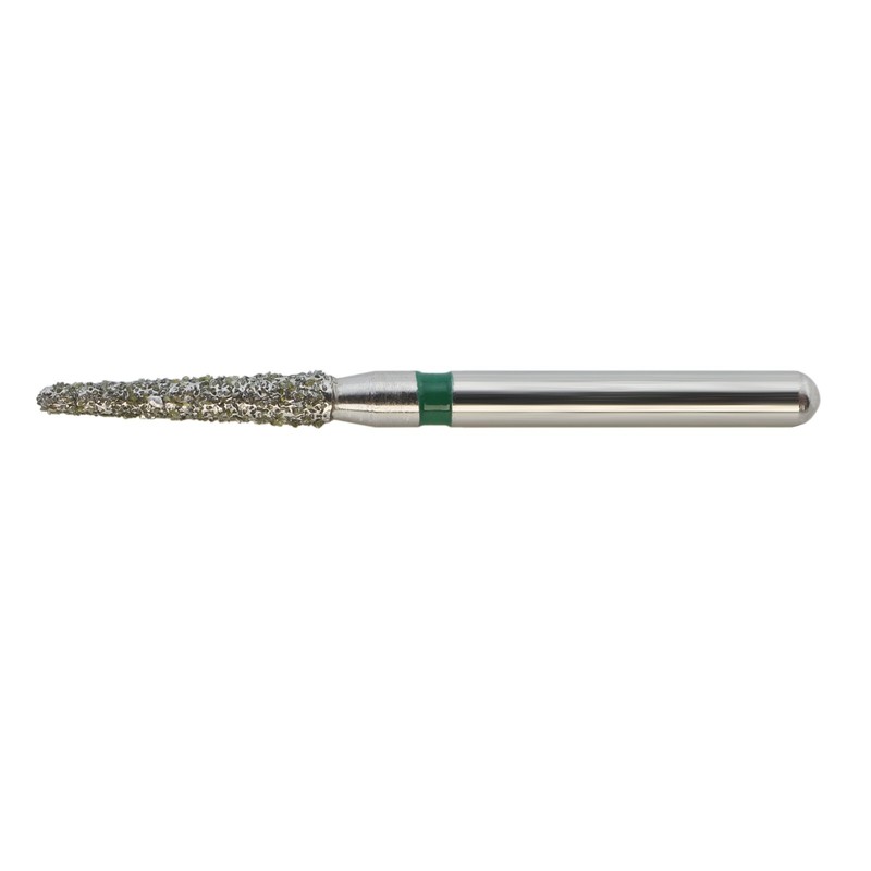 Dental Diamond Bur FG 856/016C Round End Taper Coarse Grit Green High Speed Bur gallery