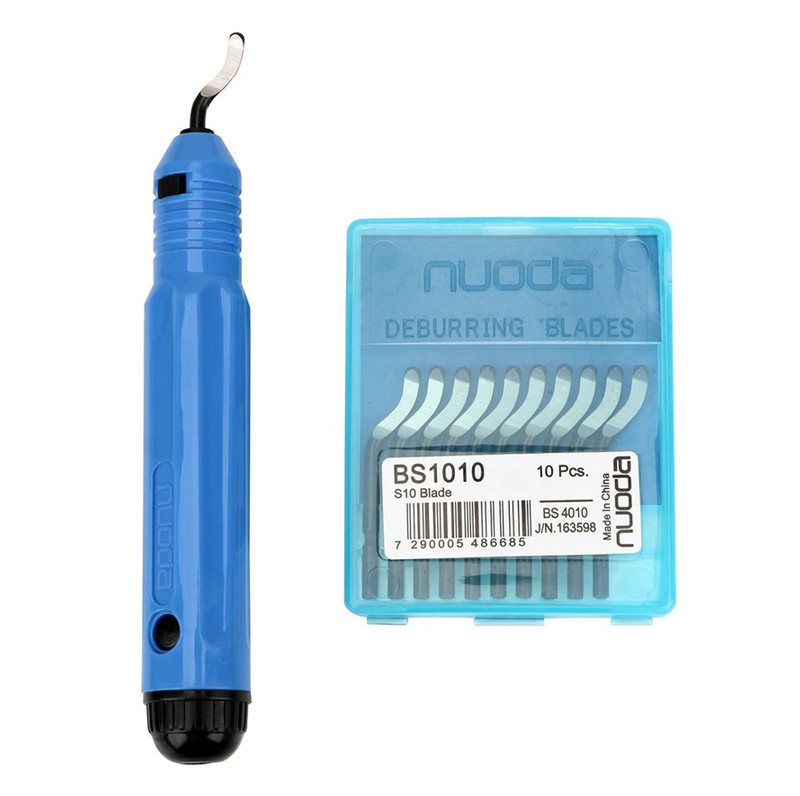 1set DIY Deburring Tool NB1100 Edge Cutter Handle Blades Trimming Kit – NEW