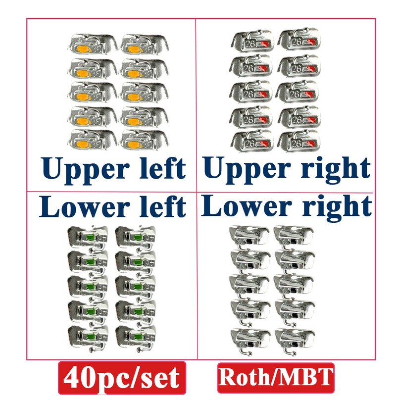 Dental Orthodontic Buccal Tubes Bondable brackets Non-con 1st 2nd Molar Roth/MBT