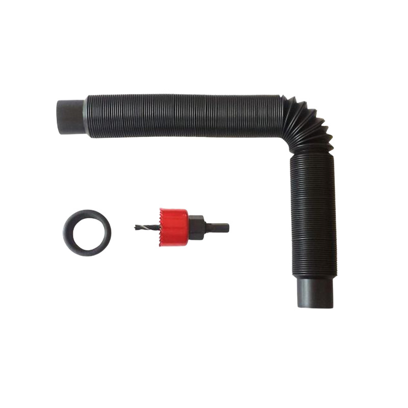 EarthMinded Rain Barrel Overflow Kit – Extends to 5 Feet – Installs in Minutes
