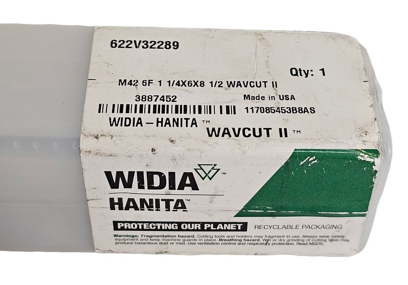 Widia Hanita 622V32289, 1-1/4" x 6" x 9-1/2" Wavcut II Variator End Mill CT-2303 gallery