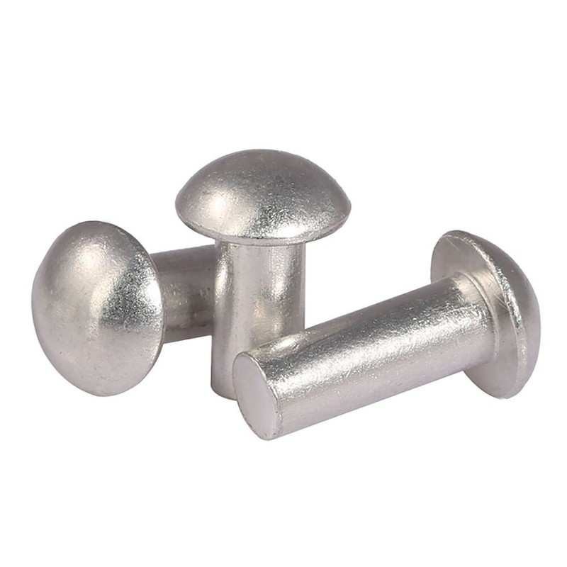 3mm 4mm 5mm 6mm Solid Aluminium Half Round Head Rivets Dome Rivet M3 M4 M5 M6 gallery