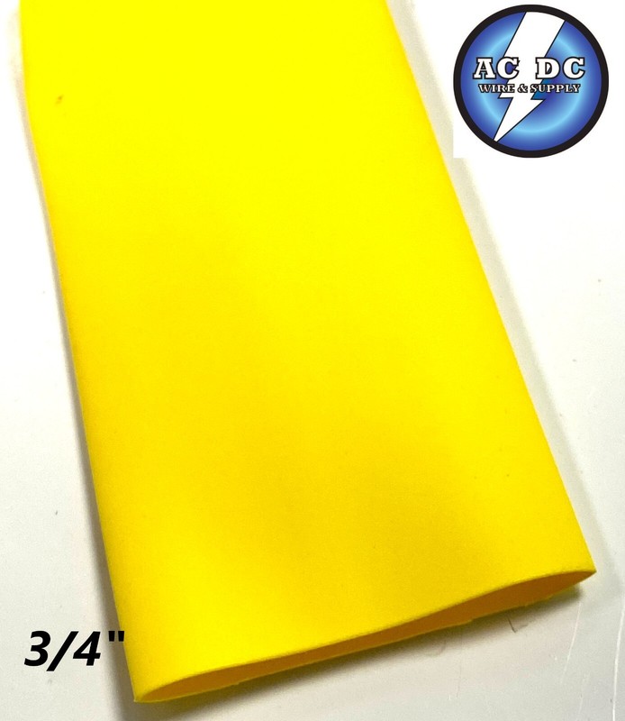 3/4" ID Heat Shrink Tube 2:1 ratio 0.75" (4 ft) inch/feet/to 20mm CHOOSE COLOR. gallery