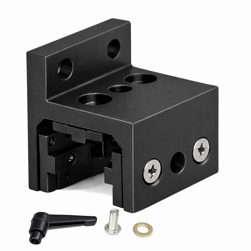 80/20 6415 3D Printed 10 Series 3 Slot Mount Black Linear Bearing with Brake Kit