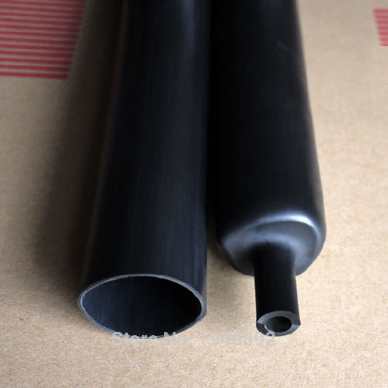 Black Heat Shrink Tubing Tube Dual Wall 3:1 Marine Adhesive Glue Lined gallery
