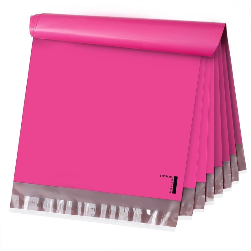 100 10×13 Poly Mailer Envelope Self Sealing Shipping Mailers Bags Pink POLYSELLS