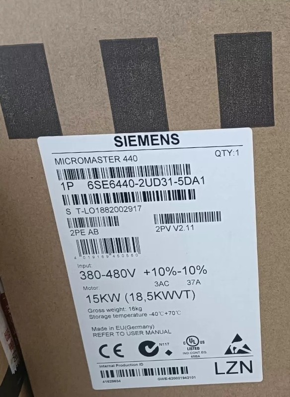 1PCS New In Box SIEMENS 6SE6440-2UD31-5DA1 Inverter Drive Fastshipping
