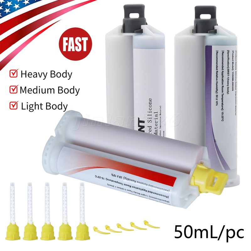 Dental Impression Material Silicone Medium/Light/Heavy Body Fast Set gallery