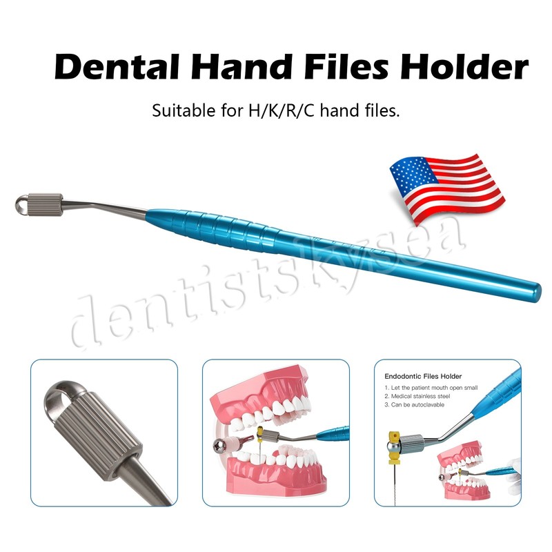 1-20 Dental Endodontic File Holder K-Files Handle Hand Use Root Canal Clip Teeth gallery