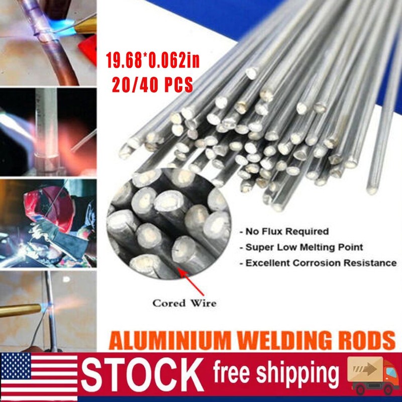 Aluminum Welding Rod Low Temp Flux-Cored Repair Alloy Fix Easy Brazing 20/40PCS gallery