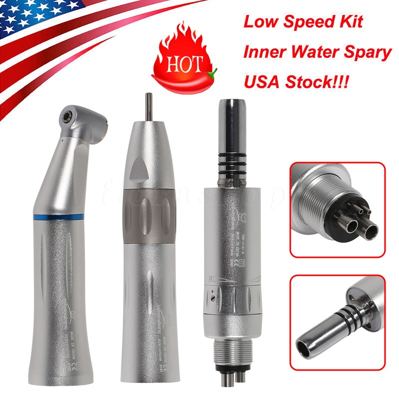 Dental Slow Low Speed Straight Handpiece Air Motor 4Holes E-type NSK STYLE WY4 gallery