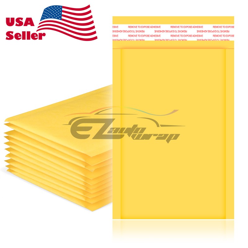 ANY SIZE Yellow Kraft Bubble Mailers Mailing Shipping Envelopes Bags Shockproof