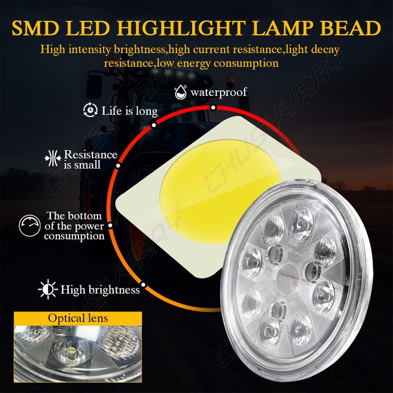 4PCS 4.5" LED Fender Work Light For John Deere 4040, 4240, 4440, 4640, 4840 USA gallery