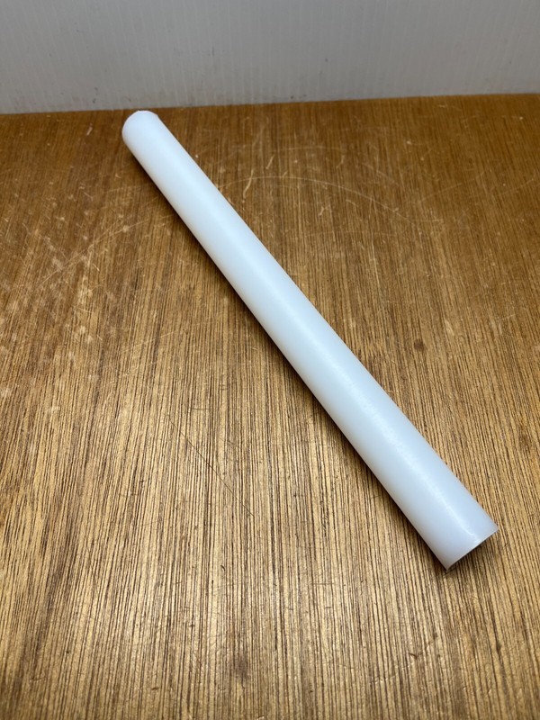 1" X 11-1/4" UHMW PE Plastic Round Rod Bar Stock White Polyethylene USA gallery