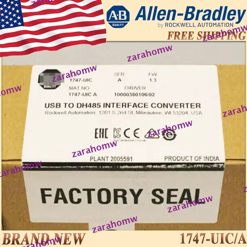 New in Box AB 1747-UIC/A SLC USB to DH-485 Converter Free Ship 1747-UIC ser A