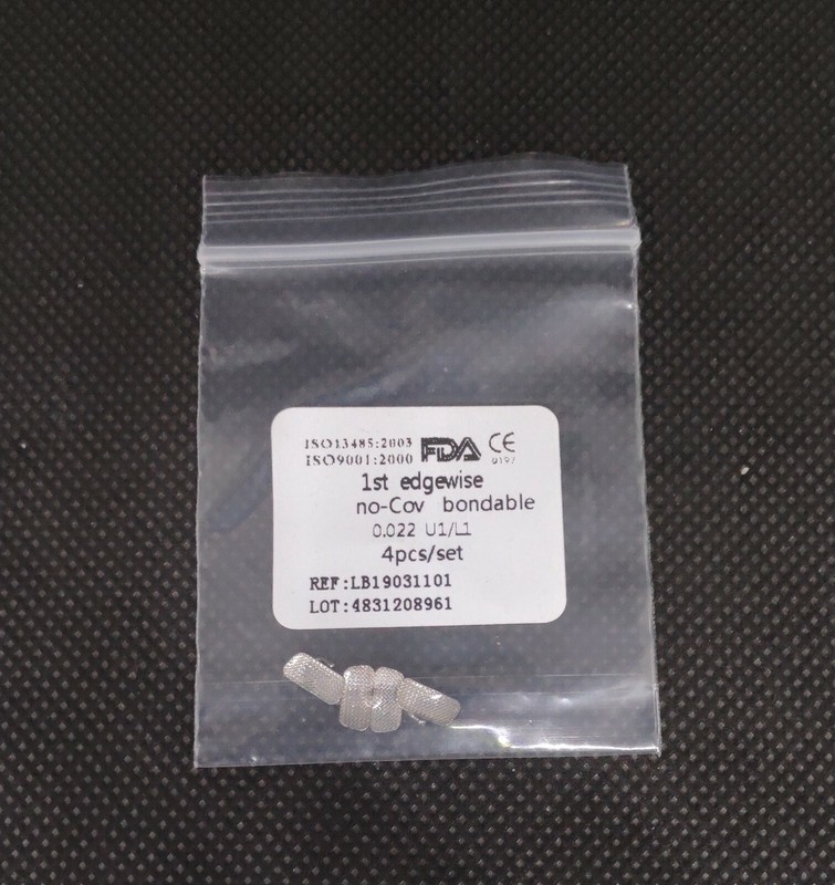 100 Packs Dental Buccal Tube 1st Edgewise .022 Molar Bondable No-cov Orthodontic gallery