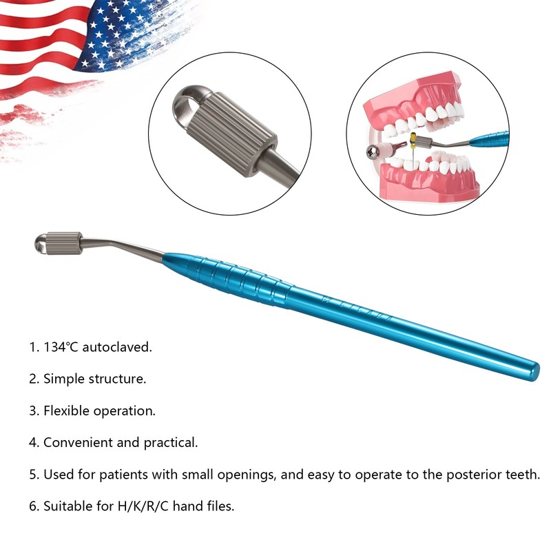 Dental Endodontic Endo File Holder K-Files Handle Hand Use Root Canal Clip CE gallery