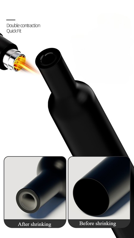 BLACK Heat Shrink Tubing Tube Dual Wall 3:1 Adhesive Glue Lined Waterproof gallery