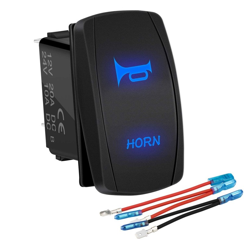 Durable 12V Momentary Rocker Switch with Rating for Marine Vehicles gallery