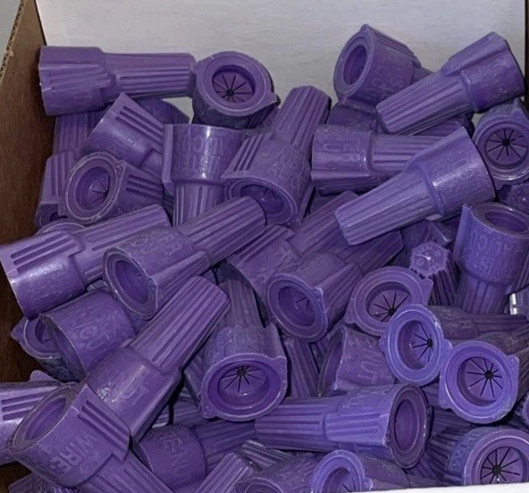 Ideal Twisters 100pcs Al/Cu Wire Connectors Aluminum to Copper - Purple gallery