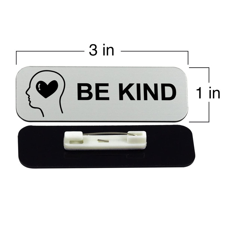 Signs ByLITA Be Kind 1 x 3" Name Tag/Badge, (3 Pack) gallery