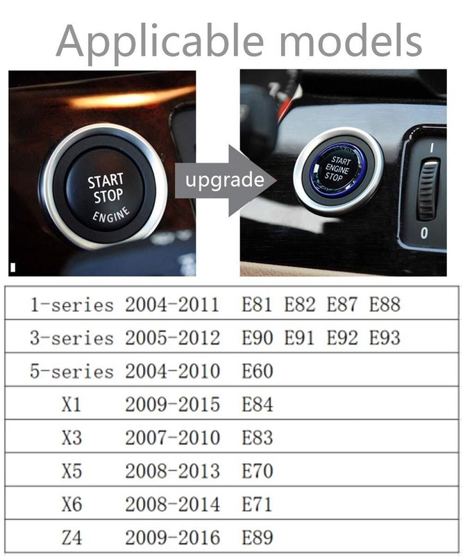 engine start stop switch ignition button E chassis code E60 E90 E91 E92 E93 E... gallery