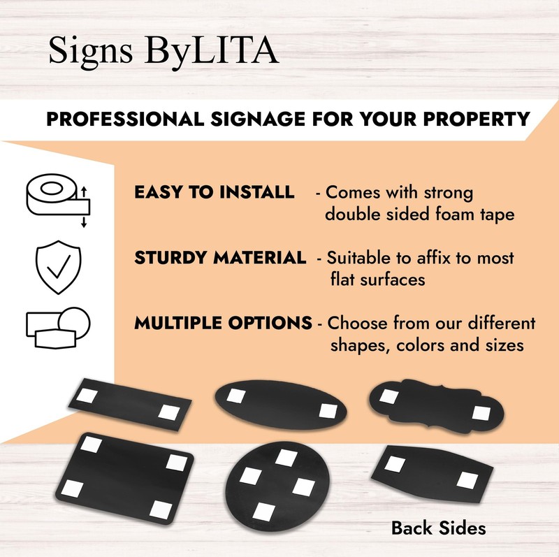 Signs Bylita Fancy Dirty Towels Sign Brushed Silver - Large 5 Pack gallery
