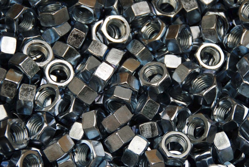 (100) M16-2.0 Metric Hex Nuts Class 10 Zinc 16mm DIN 934