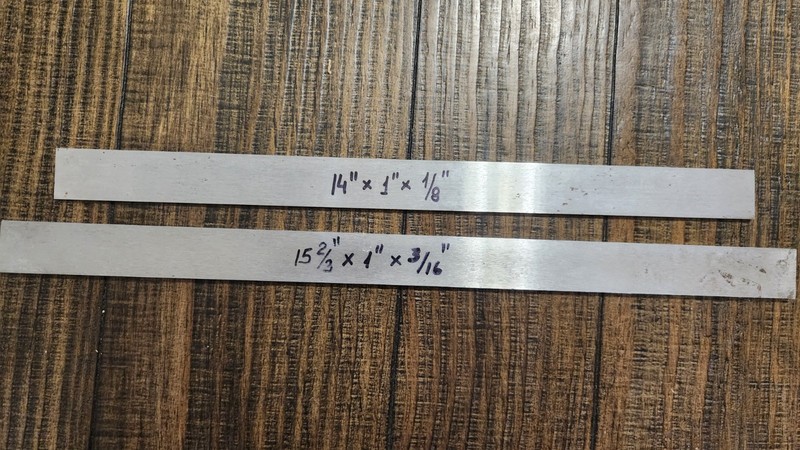 Timken Latrobe O1 Tool Steel Flat Ground Stock Precision Bar Metal Lot 2 Pcs