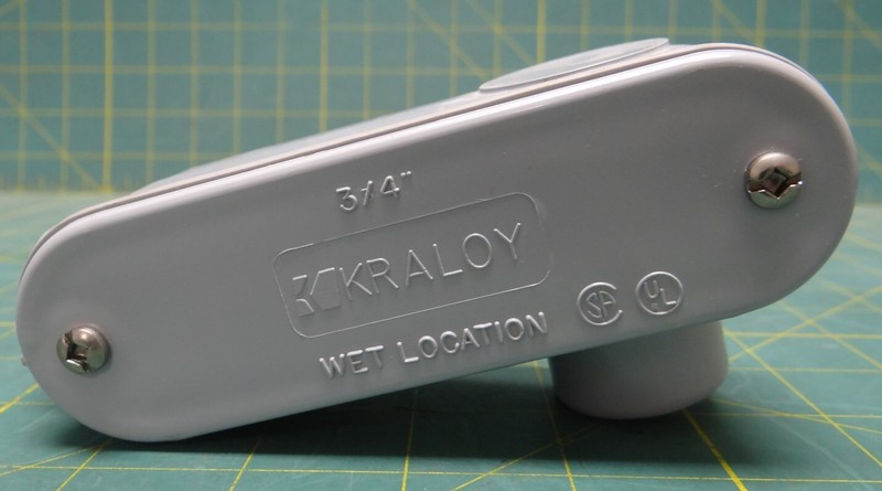 Kraloy LR07 PVC Condulet Cover 3/4-Inch
